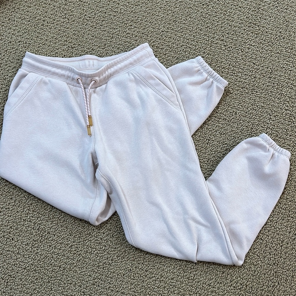 light pink athleta sweatpants